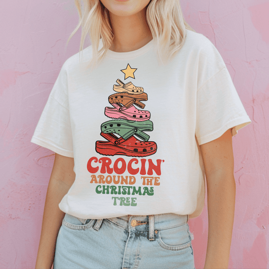 Crocin' Around the Christmas Tree T-Shirt/Crewneck (6Mo-Adult 4XL)