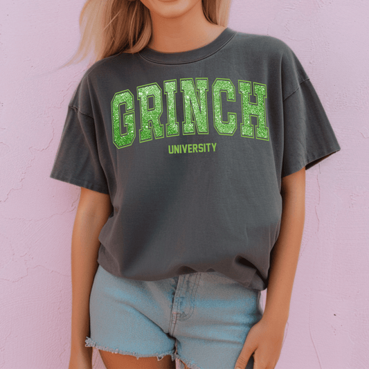 Grinch University T-Shirt/Crewneck (6Mo-Adult 4XL)