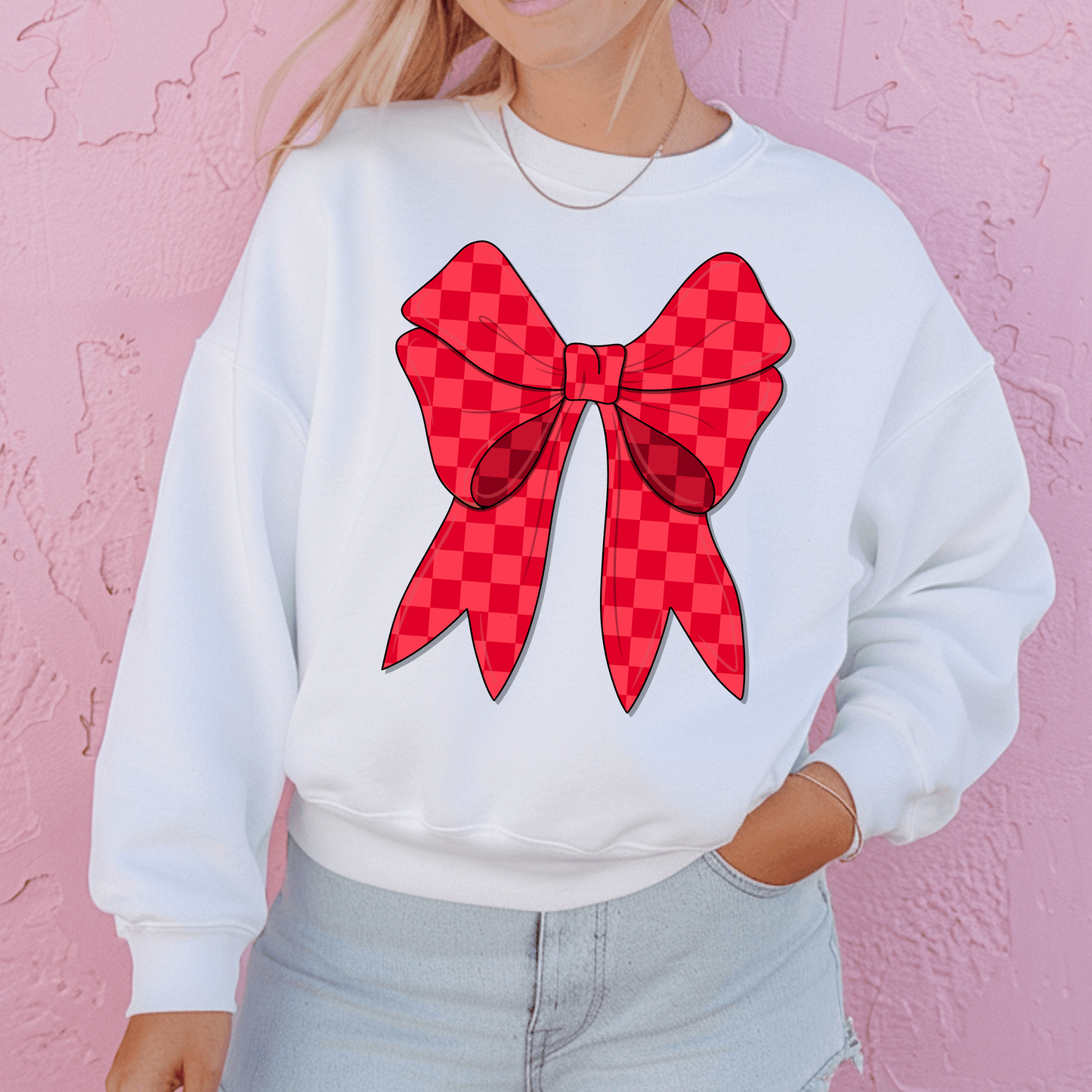 Christmas Bow T-Shirt/Crewneck (6Mo-Adult 4XL)