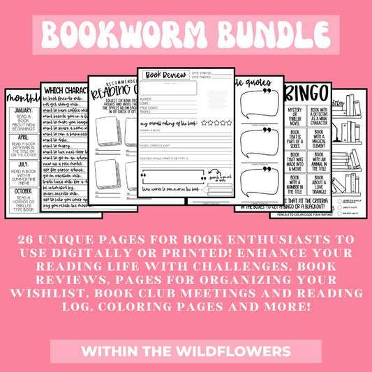 Bookworm Bundle- Digital Download