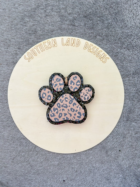 Cardstock Paw Print Freshie