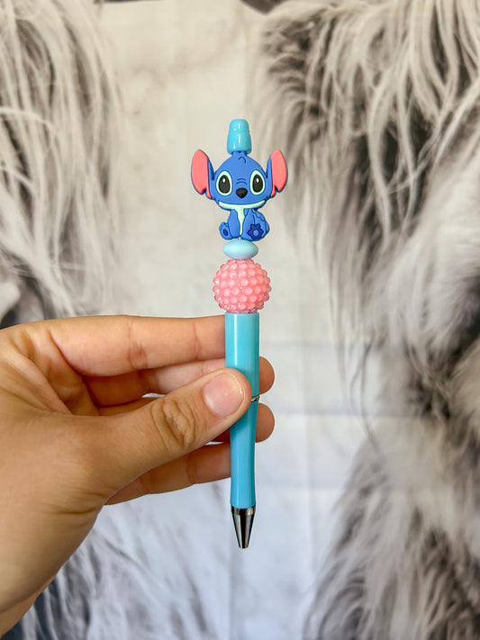 Blue Alien Character Pen