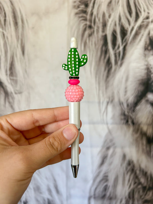 Cactus Beaded Pen